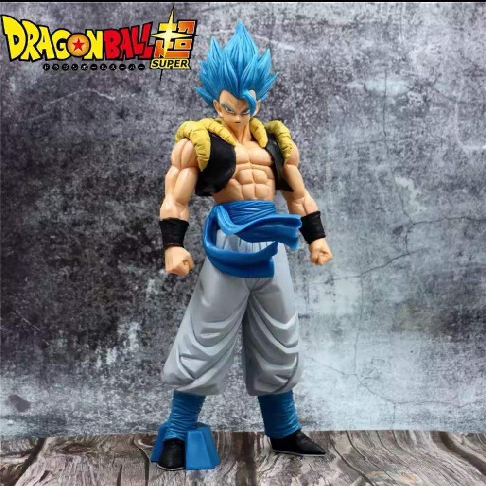 New 31CM Dragon Ball Z Super Saiyan Blue Gogeta Action Figure Toys Anime Sealed